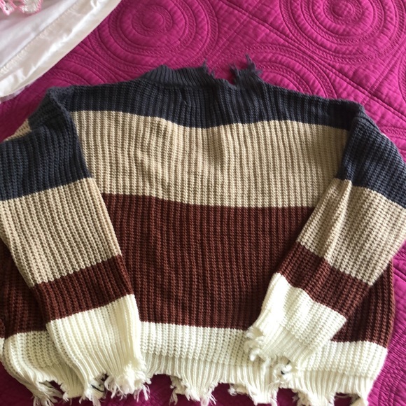 100% acrylic rag sweater - Picture 3 of 6
